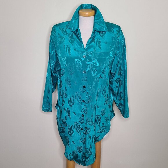 Vintage All That Jazz Oversized Long Blouse - Picture 3 of 6